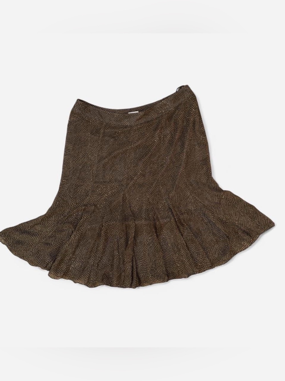 Charter Club Brown Patterned Circle Skirt